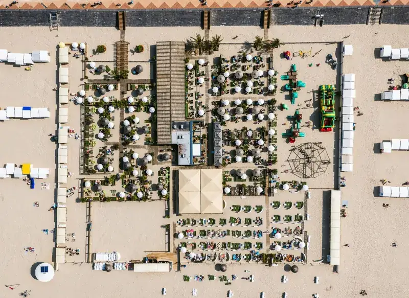Salito Beach van bovenaf gezien